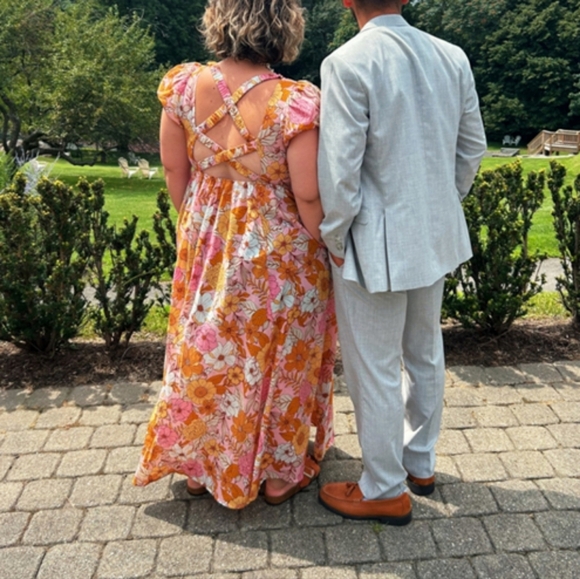 Anthropologie Kachel Smocked Floral Maxi Dress - Picture 6 of 14